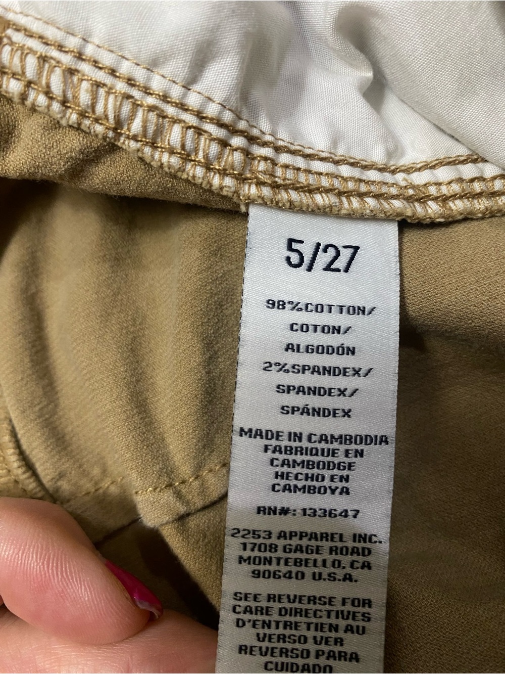 Celebrity Pink Tan Corduroy Wide Leg Pants 5/27 - Picture 7 of 7